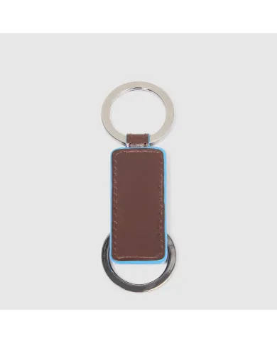 Piquadro Porta chiavi Blue Square Mogano