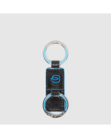 Piquadro Porta chiavi Blue Square Nero