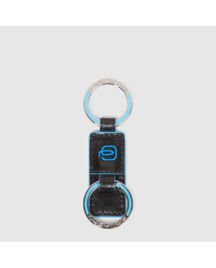 Piquadro Porta chiavi Blue Square Nero