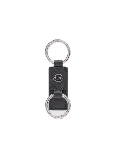 Piquadro Porta chiavi Black square. Nero