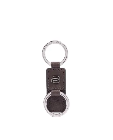 Piquadro Porta chiavi Black square. Testa moro