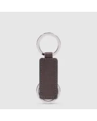 Piquadro Porta chiavi Black square. Testa moro