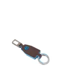 Piquadro Porta chiavi divisibile Blue square. Mogano