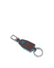Piquadro Porta chiavi divisibile Blue square. Mogano
