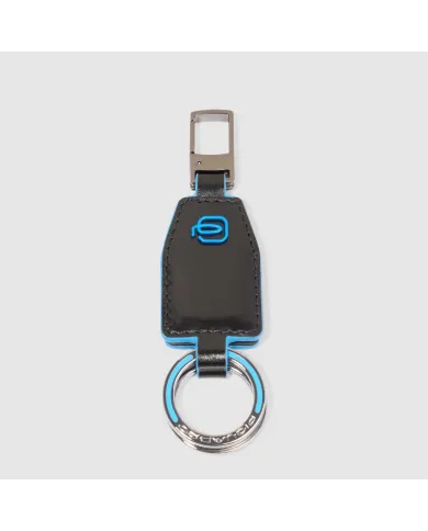 Piquadro Porta chiavi divisibile Blue square. Nero