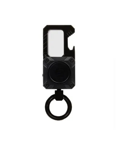 Piquadro Porta chiavi in metallo con tracker Nero