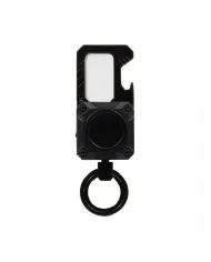 Piquadro Porta chiavi in metallo con tracker Nero