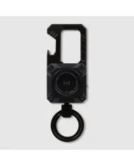 Piquadro Porta chiavi in metallo con tracker Nero
