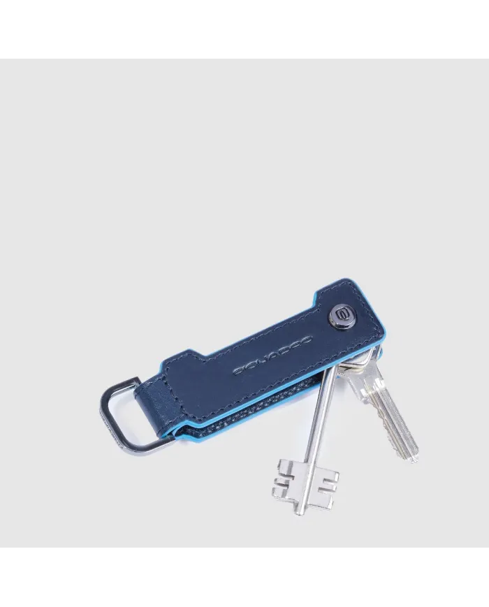 Piquadro Portachiavi pelle Blue Square