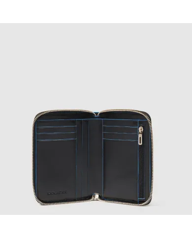 Piquadro Portafoglio piccolo Blue square Nero