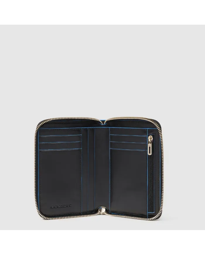 Piquadro Portafoglio piccolo Blue square Nero