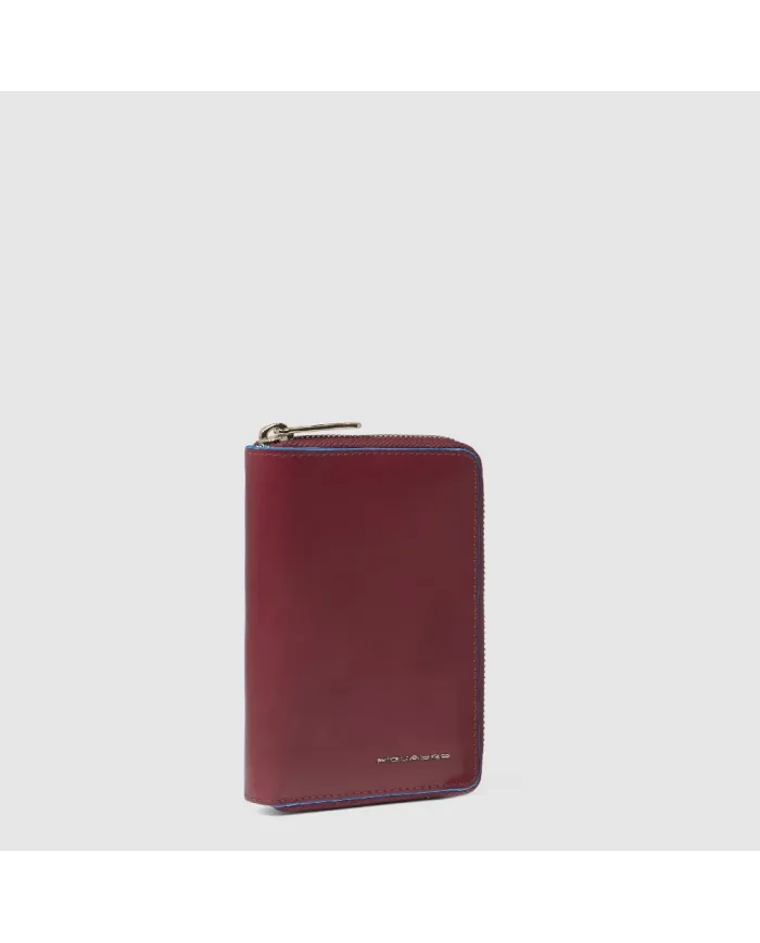Piquadro Portafoglio piccolo Blue square Rosso