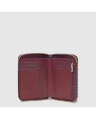 Piquadro Portafoglio piccolo Blue square Rosso