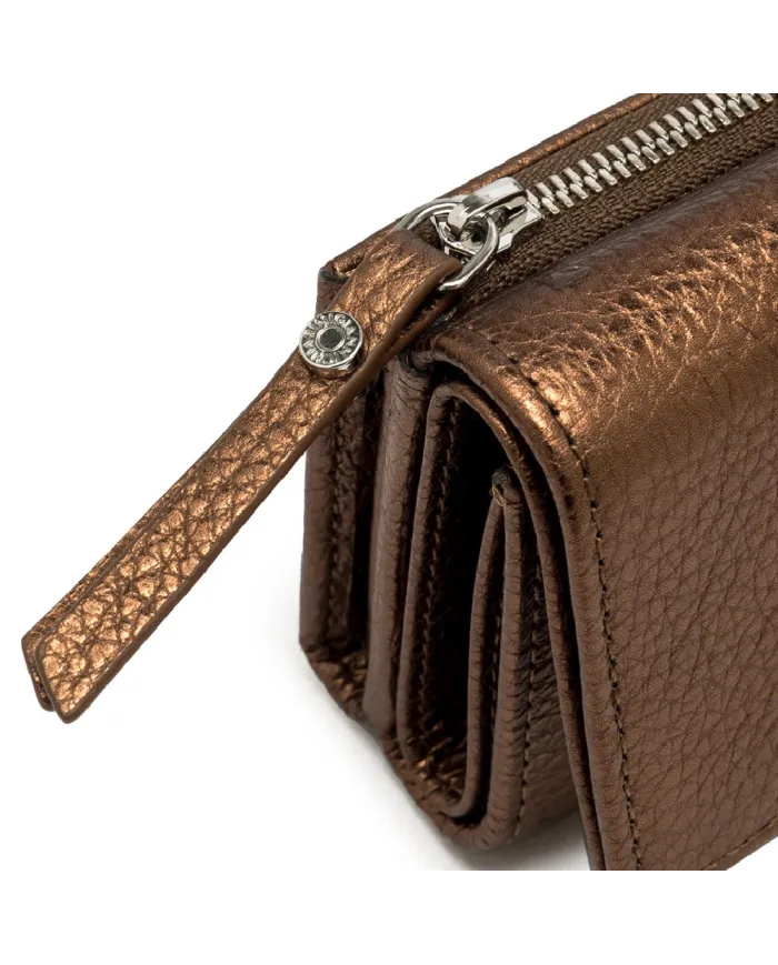 Gianni Chiarini Portafoglio piccolo donna in pelle Bronzo