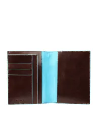 Piquadro Porta passaporto in pelle Mogano