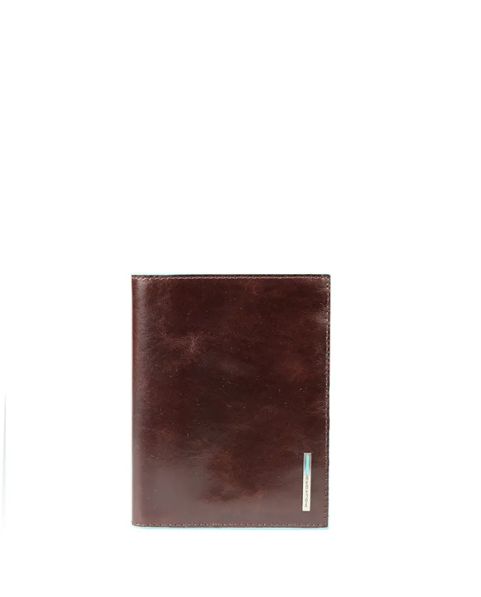 Piquadro Porta passaporto in pelle Mogano