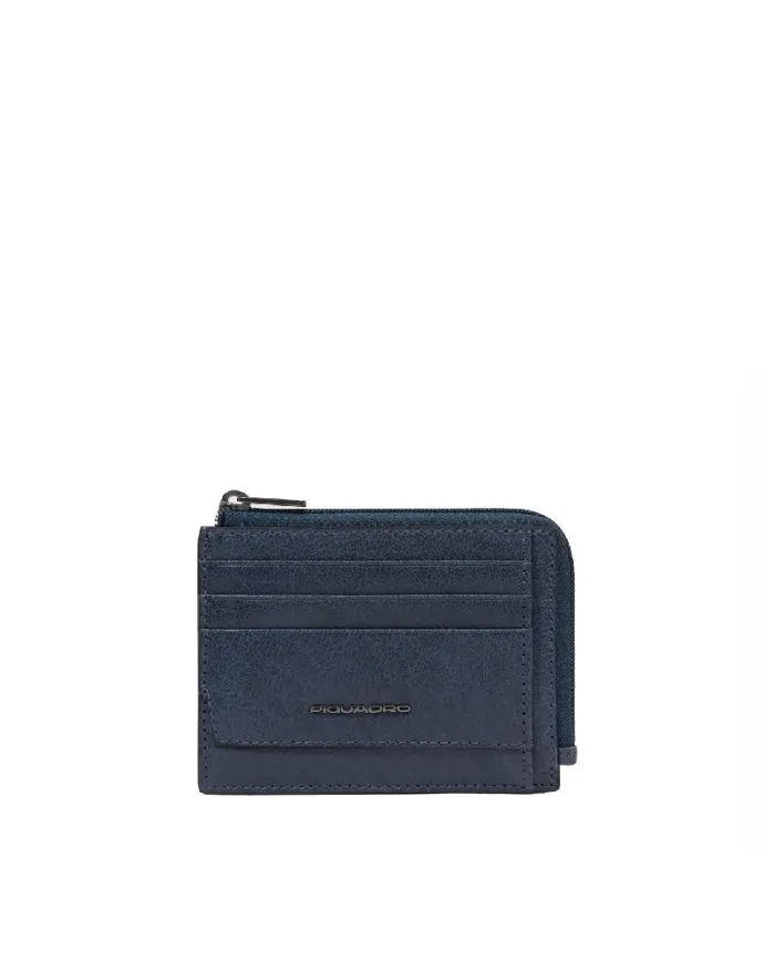 Piquadro Porta carte di credito piccolo Solm Blu