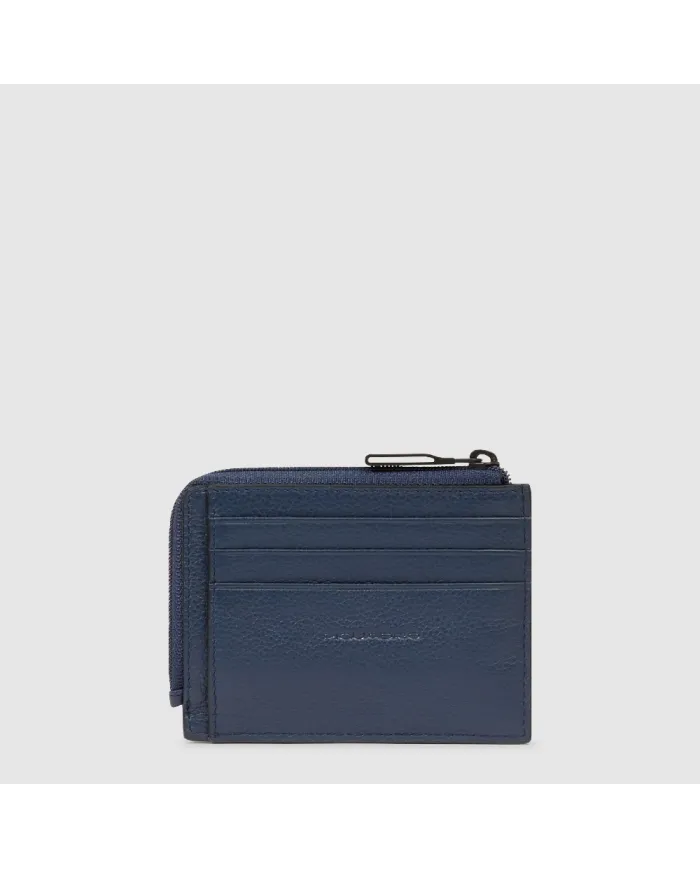 Piquadro Porta carte di credito piccolo Ael Blu