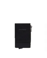 Piquadro Compact wallet con tasca monete Solm Nero