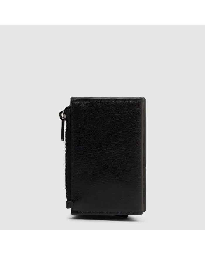 Piquadro Compact wallet con tasca monete Solm Nero