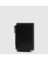 Piquadro Compact wallet con tasca monete Solm Nero