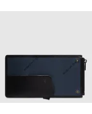 Piquadro Compact wallet con tasca monete Solm Nero