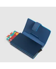 Piquadro Porta carte di credito con tasca banconote Atlas Avio