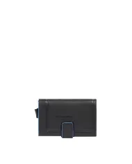 Piquadro Porta carte di credito con tasca banconote Atlas Nero