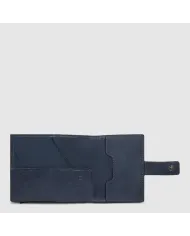 Piquadro Porta carte di credito con tasca banconote Solm Blu