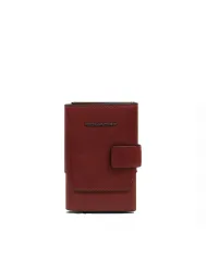 Piquadro Porta carte di credito con tasca banconote Solm Marrone