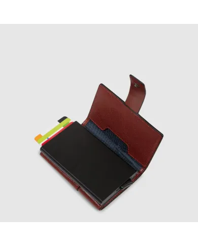 Piquadro Porta carte di credito con tasca banconote Solm Marrone