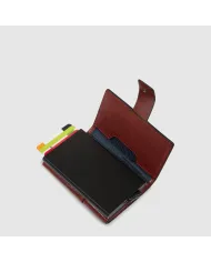 Piquadro Porta carte di credito con tasca banconote Solm Marrone