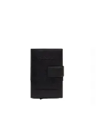 Piquadro Porta carte di credito con tasca banconote Solm Nero