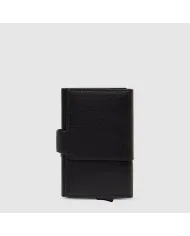 Piquadro Porta carte di credito con tasca banconote Solm Nero