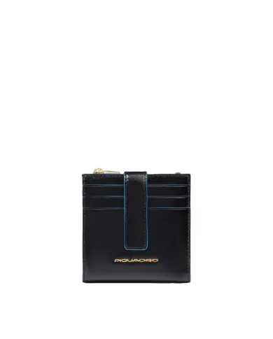 Piquadro Portafoglio piccolo Blue Square Nero