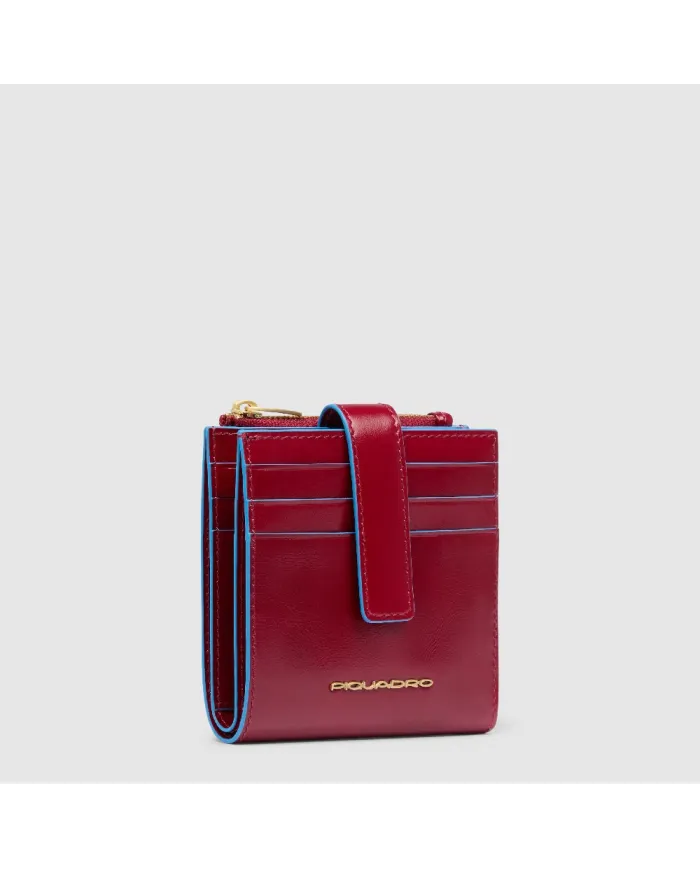 Piquadro Portafoglio piccolo Blue Square Rosso