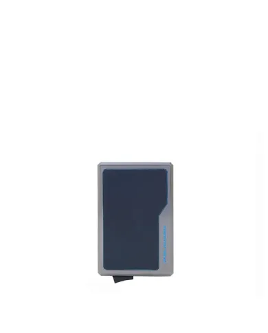 Piquadro Porta carte automatico Magasafe Blue square