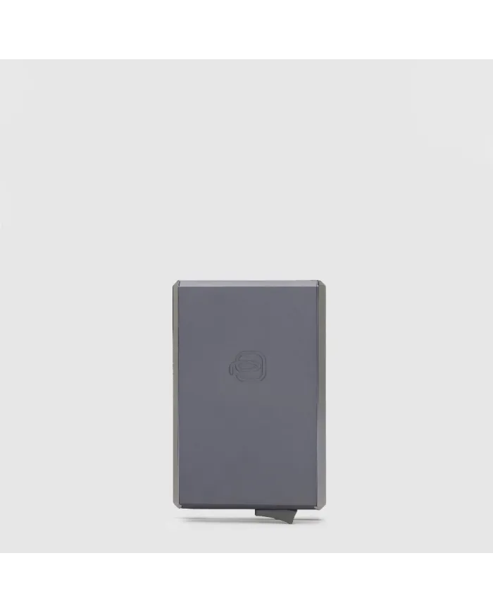 Piquadro Porta carte automatico Magasafe Blue square Mogano