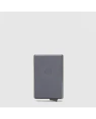 Piquadro Porta carte automatico Magasafe Blue square Mogano