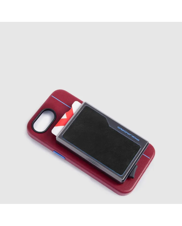Piquadro Porta carte automatico Magasafe Blue square Nero