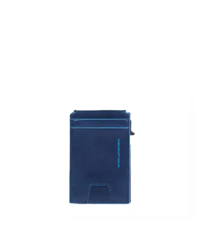 Piquadro Porta carte di credito Blue square