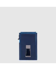 Piquadro Porta carte di credito Blue square