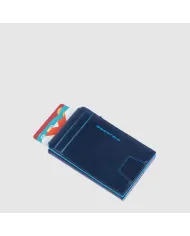 Piquadro Porta carte di credito Blue square