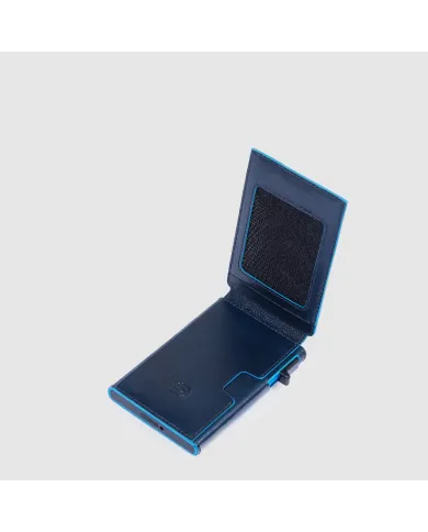 Piquadro Porta carte di credito Blue square