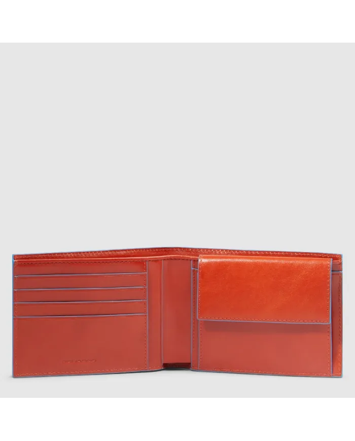 Piquadro Portafoglio uomo in pelle Blue square Cuoio