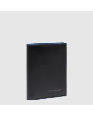 Piquadro Portafoglio verticale piccolo Blue square Nero