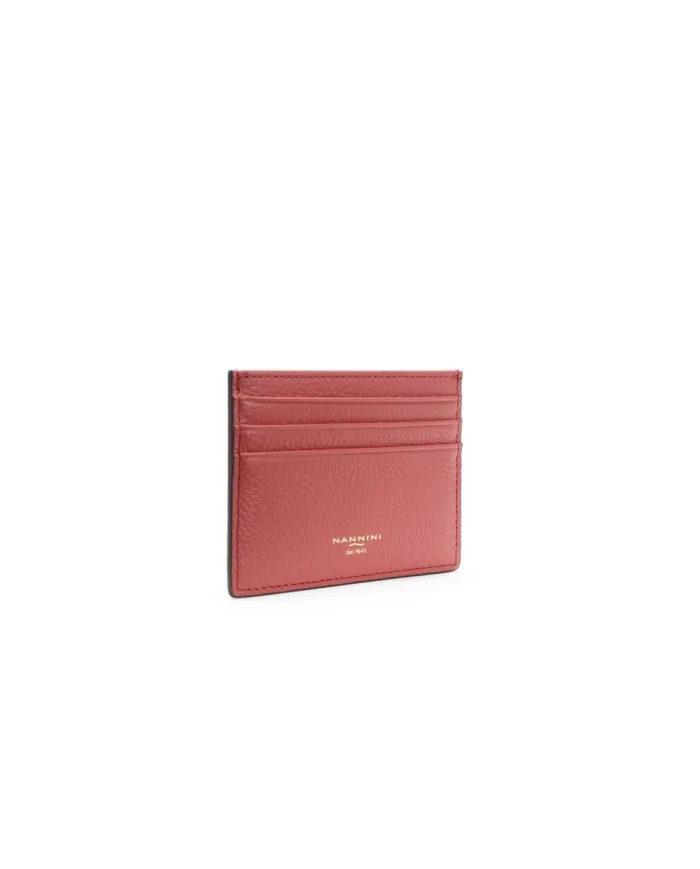 Nannini Porta tessere per donna Wallis Rosso Geranio