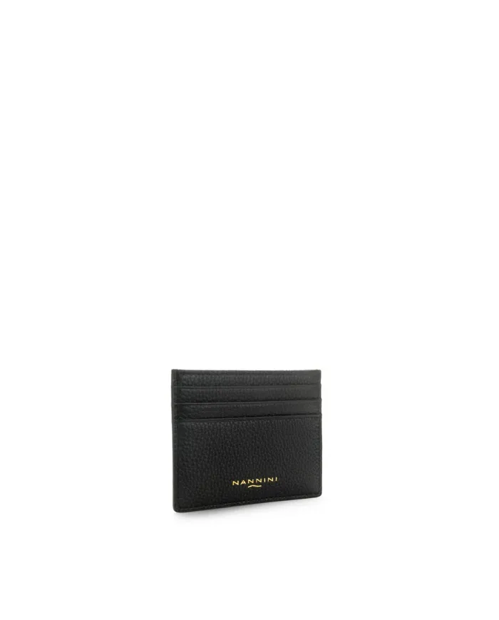 Nannini Porta tessere per donna Wallis Nero