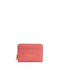 Nannini Porta carte di credito donna in pelle con chiusura zip Wallis Rosso Geranio