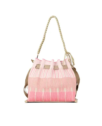 FRI-YAY Borsa plisse Sara Rosa/Multicolor